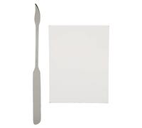 ZLXCAOB Paleta de Mezcla de Maquillaje Papel Desechable Nail Art Dibujo Papel con Etiqueta de Acero Inoxidable L