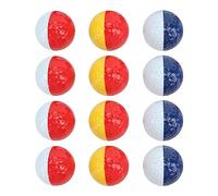 ZLXCAOB Pelotas de golf de alta elasticidad, larga distancia, diseño de números, pelotas de dos colores para práctica y competición, 12 piezas (Superficie brillante)