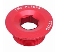 ZLXCAOB Perno de brazo de manivela para tapa de soporte de bicicleta de carretera de montaña M20 * 10 Tornillos de bielas BB (Roja)