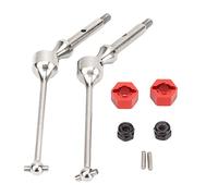 ZLXCAOB RC eje de transmisión trasero CVD acero MIP20060 RC eje de transmisión trasero para LOSI 1/18 Mini B Mini T 2.0 RC Car (Plata)