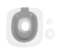 ZLXHDL 5th Generation Cat Toilet Training Kit Reusable Removable Cat Potty Trainer Seat with Anti Slip Litter Box Portable Toilet Training Tray For Cats Professional Pet Care Solutio (Gray)