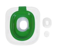 ZLXHDL 5th Generation Cat Toilet Training Kit Reusable Removable Cat Potty Trainer Seat with Anti Slip Litter Box Portable Toilet Training Tray For Cats Professional Pet Care Solutio (Green)