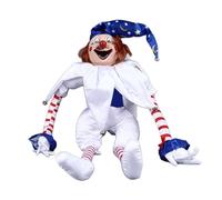 ZLXHDL Clown Doll, 39.4in Creepy Doll, Eerie Polystyrene Foam Clowns Decoration Hanging Scary Clown Ornament for Halloween Horror Themed Activities