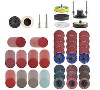 ZLXHDL Juego de 234 discos abrasivos de 50 mm para taladro eléctrico, 1/4 pulgadas, de liberación rápida, grano 35-3000, con almohadilla de pulido y adaptador, compatible con Dremel, destornillador