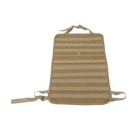 ZLXHDL Organizador de respaldo del asiento del automóvil, bolsa colgante de almacenamiento de asiento trasero de nylon múltiple, para almacenamiento de automóviles y protectores de alta (Khaki)