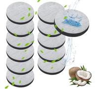 ZLXHDL Paquete de 12 discos de filtro de agua para rellenar, pastillas de purificación de agua de carbón activado para botellas compatibles con Brita Fill & Go - Reduce PFAS, cloro, micropartículas