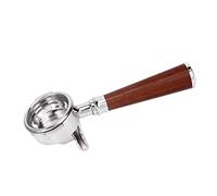 ZLXHDL Portafiltro De Café, Mango De Portafiltro Mango De Café Sin Fondo Soporte De Filtro De Palisandro De Acero Inoxidable Compatible Con ASCASO, SEMREMO, Aibo, Gemilai