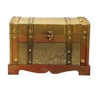 ZLXHDL Portagioie in Legno Vintage, Ideale per Orecchini, Collane, Anelli E Cosmetici, Cofanetto Decorativo per Camera Da Letto, Ideale per Momenti Speciali e Uso Quotidiano.