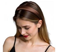 ZLYC Diademas de seda de morera para mujer, sin dolor de cabeza, antideslizantes, para el cuidado de la piel, maquillaje, uso diario, café sólido