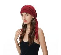 ZLYC Gorro de quimioterapia de verano para mujer, turbante, pañuelo para la cabeza pre-atado, tocado, Talla única