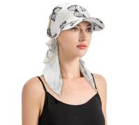 ZLYC Gorro de quimioterapia para mujer con visera, gorro ligero preatado, pañuelo para la cabeza, turbantes, One Size