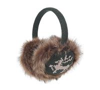 ZLYC Invierno Cálido Orejeras de Felpa para Mujeres(Elk Green.)