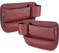 ZLYFCL 2 Piezas Organizador Coche Asiento para Porsche Cayman 2006 2007 2008 2009 2010 2011 with Bose, Cuero Accesorios Multifunctional Seat Organizer Caja Almacenamiento Lateral,Red