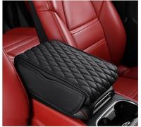 ZLYFCL Cojín de Apoyabrazos de Piel de Coche para Fiat 500 500X 500L 124 Spider 500X 500L 500e 124 Spider, Cubierta de Consola Central de Coche Protector Accesorios,A-Black