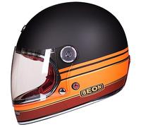 ZLYJ Casco Integral Vintage Moto Moto Scooter Retro Classic Crash Racing Touring Casco Aprobado por La ECE B,Large