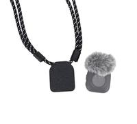 ZLYLVRC Soporte magnético invisible para el cuello compatible con DJI Mic 2/Mic Mini 2, soporte retráctil ajustable para collar para transmisor de micrófono inalámbrico, accesorio de vlogging POV