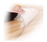 ZLYWE Alfombrilla Transparente de PVC for Silla Antideslizante Protector Piso Anti-rasguños for Suelo Duro Interior 1,5/2,0/3,0 Mm Espesor, Puede Ser Formulado (1.3mm,80X120CM)