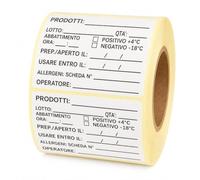 ZM Market Hsl Etiquetas adhesivas HACCP 60 x 40 mm, 1000 unidades