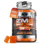 ZM6 - Gominolas de zinc y magnesio de alta concentración - 100 gominolas veganas (sabor naranja) - Suplemento para hombres y mujeres, citrato de magnesio y de zinc