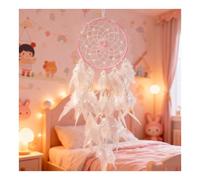 ZMaglorian Atrapasueños con Plumas a Mano, Adorno Boho Dream Catcher para Dormitorio, hogar, decoración de Pared móvil, decoración Decorativa para niñas, niños, Regalo