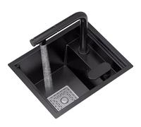 ZMAZHANG Fregadero de un Seno con Grifo extraíble elevable Fregadero Vertical de un Seno de Acero Inoxidable para Restaurante y Barra de Estudio Fregadero Invisible Que Ahorra Espacio (42 * 43 * 22,5