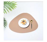 ZMCGNO 3pcs PU Waterproof Oilproof Dinner Table Placemats Non Slip Heat Resistance Washable Mats Cup Coasters for Kitchen Decor(RPK,Mini 11cm x 13cm)