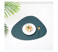 ZMCGNO 3pcs PU Waterproof Oilproof Dinner Table Placemats Non Slip Heat Resistance Washable Mats Cup Coasters for Kitchen Decor(KQL,41cmx34cm)