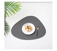 ZMCGNO 3pcs PU Waterproof Oilproof Dinner Table Placemats Non Slip Heat Resistance Washable Mats Cup Coasters for Kitchen Decor(YZH,Mini 11cm x 13cm)