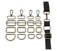 ZMCGNO 5/10 Uds. Hebillas de Metal de bronce de 20-38mm hebilla de anillo OD cierre giratorio correas for mochila ajustador deslizante(D Ring,20mm-5Pcs)