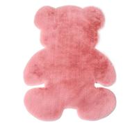 ZMCGNO Alfombra con Forma Irregular de Oso Animal, Alfombra for Sala Estar, Dormitorio, Entrada, for(Light Pink Bear,60cmx80cm)