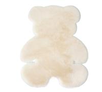 ZMCGNO Alfombra con Forma Irregular de Oso Animal, Alfombra for Sala Estar, Dormitorio, Entrada, for(Milky White Bear,60cmx80cm)