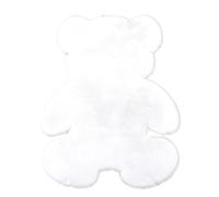 ZMCGNO Alfombra con Forma Irregular de Oso Animal, Alfombra for Sala Estar, Dormitorio, Entrada, for(White Bear,60cmx80cm)