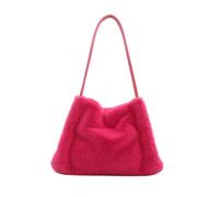 ZMCGNO Bolso de hombro for mujer, bolso con asa superior, mano femenino for otoño e invierno, felpa suave, compras versátil(Rose)