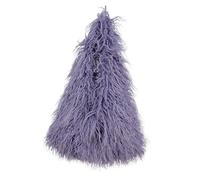 ZMCGNO Bolsos de hombro felpa for mujer, bolso tipo cubo con cordón for niñas, mano peludo a la moda for(Purple)