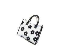 ZMCGNO Bolsos de mano diseñador con estampados, bolsos hombro felpa suave a la moda for mujer, y carteras gran capacidad(Flower)
