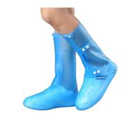 ZMCGNO Botas de senderismo for adultos al aire libre, impermeables, con una sola capa moldeo, botas lluvia inyectadas, antideslizantes, gruesas y resistentes desgaste(Blue,36-37)