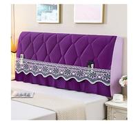 ZMCGNO Colchón Trasero de Cama, cojín Decorativo, Cubierta Tablero Cabeza, Colcha, cabecero Lujo en el Dormitorio, Comodidad for Dormir hogar(Purple,W120xH65cm)