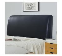 ZMCGNO Cubierta de cabecero Cuero Artificial a Prueba Agua Elástico Todo Incluido Cabecero Cama Protección contra la cabecera el Polvo(Black,120x75cm)