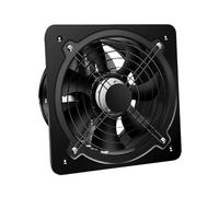 ZMCGNO Extractor de aire eléctrico 6''7''8'', ventilador escape, tubo ventilación, cocina, pared industrial, ventana, en línea acero inoxidable(Black,7inch)