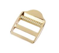 ZMCGNO Hebilla de Metal for mochila, cierre ajustable, correa for bolso, cinturón, anillos tri-deslizantes, gancho, accesorios de ropa DIY, 2/5 Uds., 20/25/31/38mm(LightGold,20mm-5Pcs)
