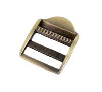 ZMCGNO Hebilla de Metal for mochila, cierre ajustable, correa for bolso, cinturón, anillos tri-deslizantes, gancho, accesorios de ropa DIY, 2/5 Uds., 20/25/31/38mm(Brass,20mm-5Pcs)