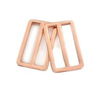 ZMCGNO Hebillas de correa for bolsa de Metal, hebilla de anillo rectangular, ajustador de bucle deslizante trideslizante, gancho de cierre for mochila, accesorios DIY, 5 uds.(Color 8,38mm)