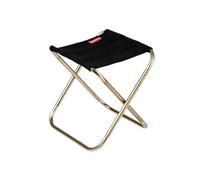 ZMCGNO Silla de Camping Ligera for Exteriores, Taburete Plegable de Aluminio for Pesca, Asientos de Camping Plegables, Taburete de Senderismo.(Black)