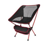 ZMCGNO Silla Plegable for Acampar al Aire Libre, de aleación de Aluminio, Ultraligera, portátil, con Respaldo for Pesca, for Uso en el hogar, Barbacoa y jardín.(Red)