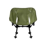 ZMCGNO Silla Plegable for Acampar con Respaldo y Asiento Lunar, Mini Silla táctica Ultraligera y Plegable con Almacenamiento.(Green)