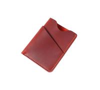 ZMCGNO Tarjetero de Cuero Genuino, Billetera Crazy Horse Lujo, Estuche for Tarjetas identificación(Burgundy)