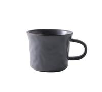 ZMCGNO Taza de cerámica for el hogar, color sólido, for café, desayuno, té, oficina(Gray)