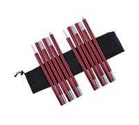 ZMCGNO Varilla Ligera for Tienda de campaña, 1 par, 12 Secciones, 1,8 M, 7705, Poste de Lona de Aluminio, Accesorios con Bolsas for Acampar al Aire Libre(Red)