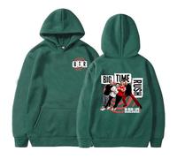 ZMCLZMD Banda Big Time Rush Sudadera con Capucha 2025 Tour Hoodie Artística Estilo Retro Minimalista Par Top para Hombres Y Mujeres-Green||l