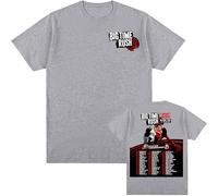 ZMCLZMD Big Time Rush En La Vida Real Tour Mundial 2025 Camiseta Artística Estilo Retro Top De Pareja Minimalista para Hombres Y Mujeres-Grey||s